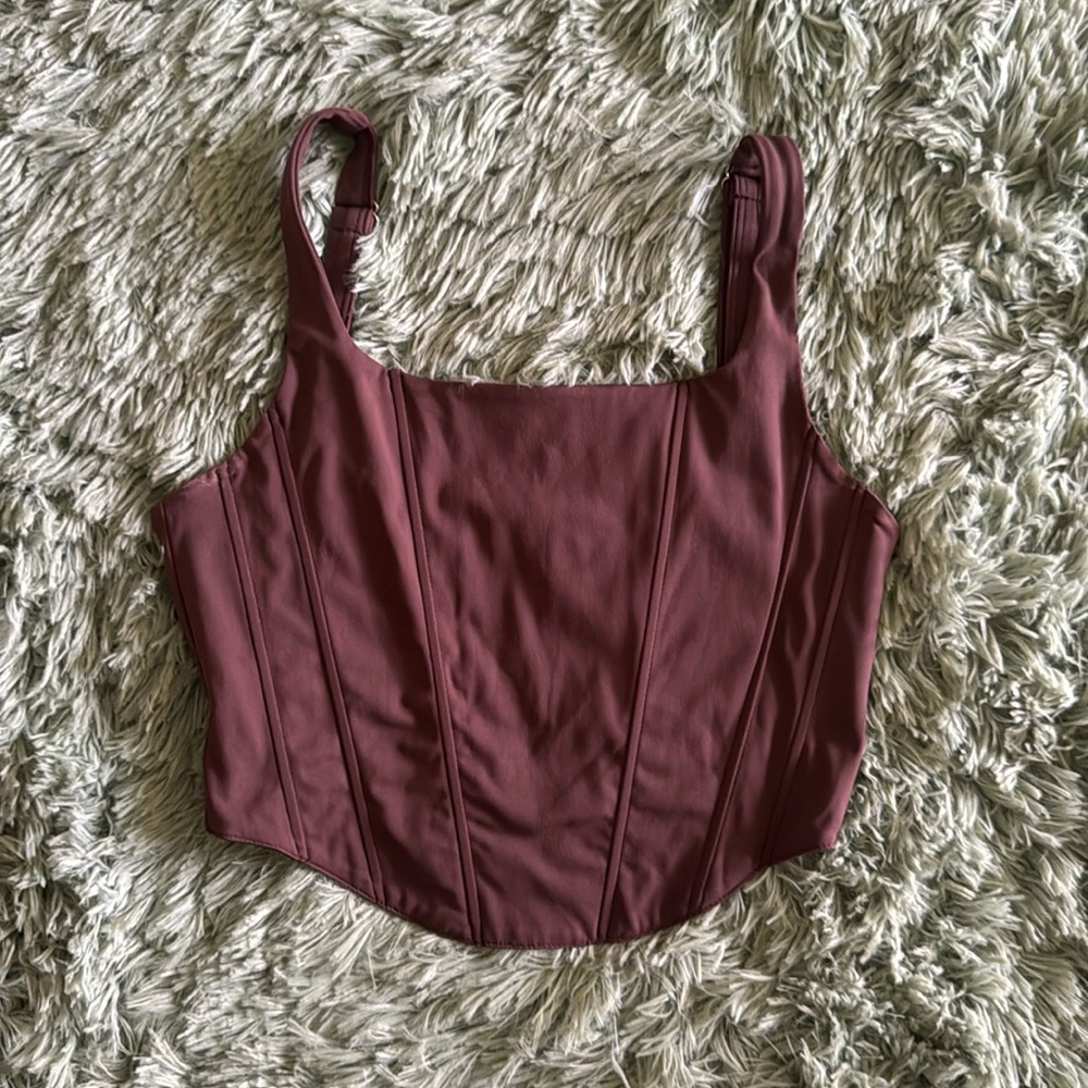 Women’s Fabric Corset Crop Top